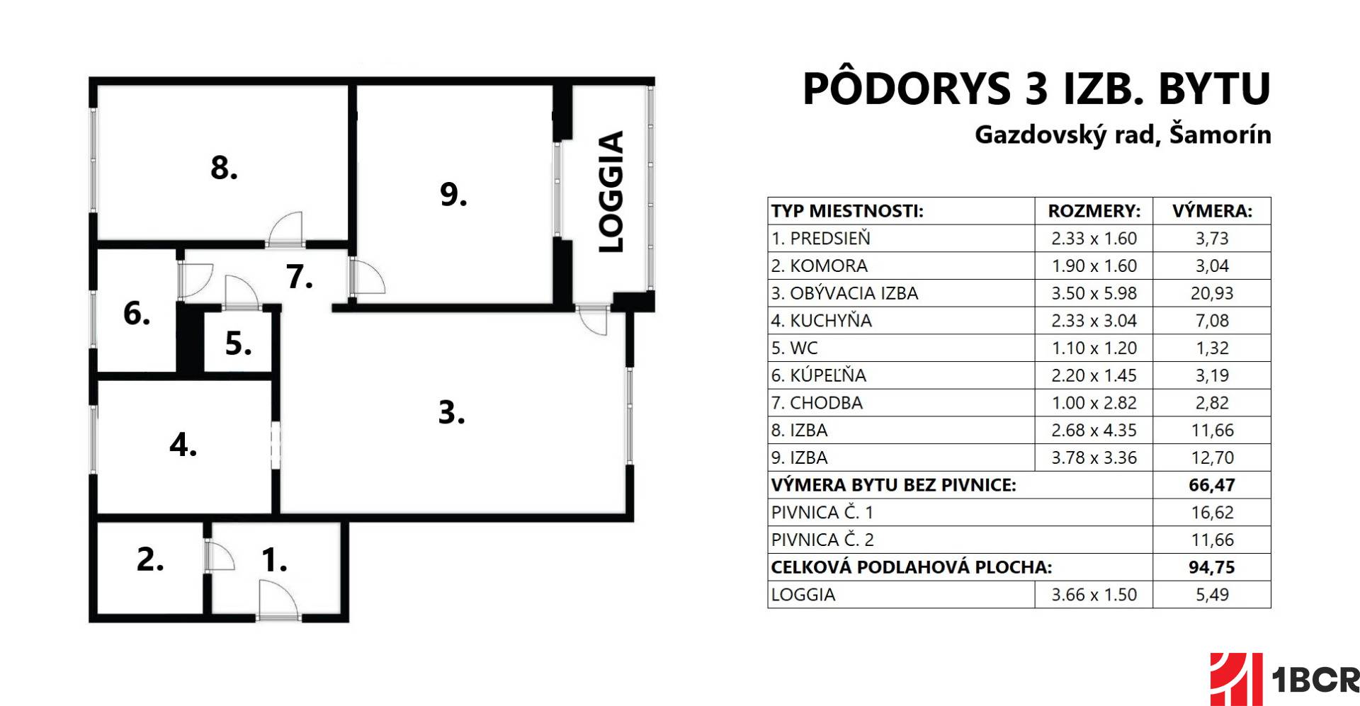 Pôdorys bytu - Gazdovský rad.jpg